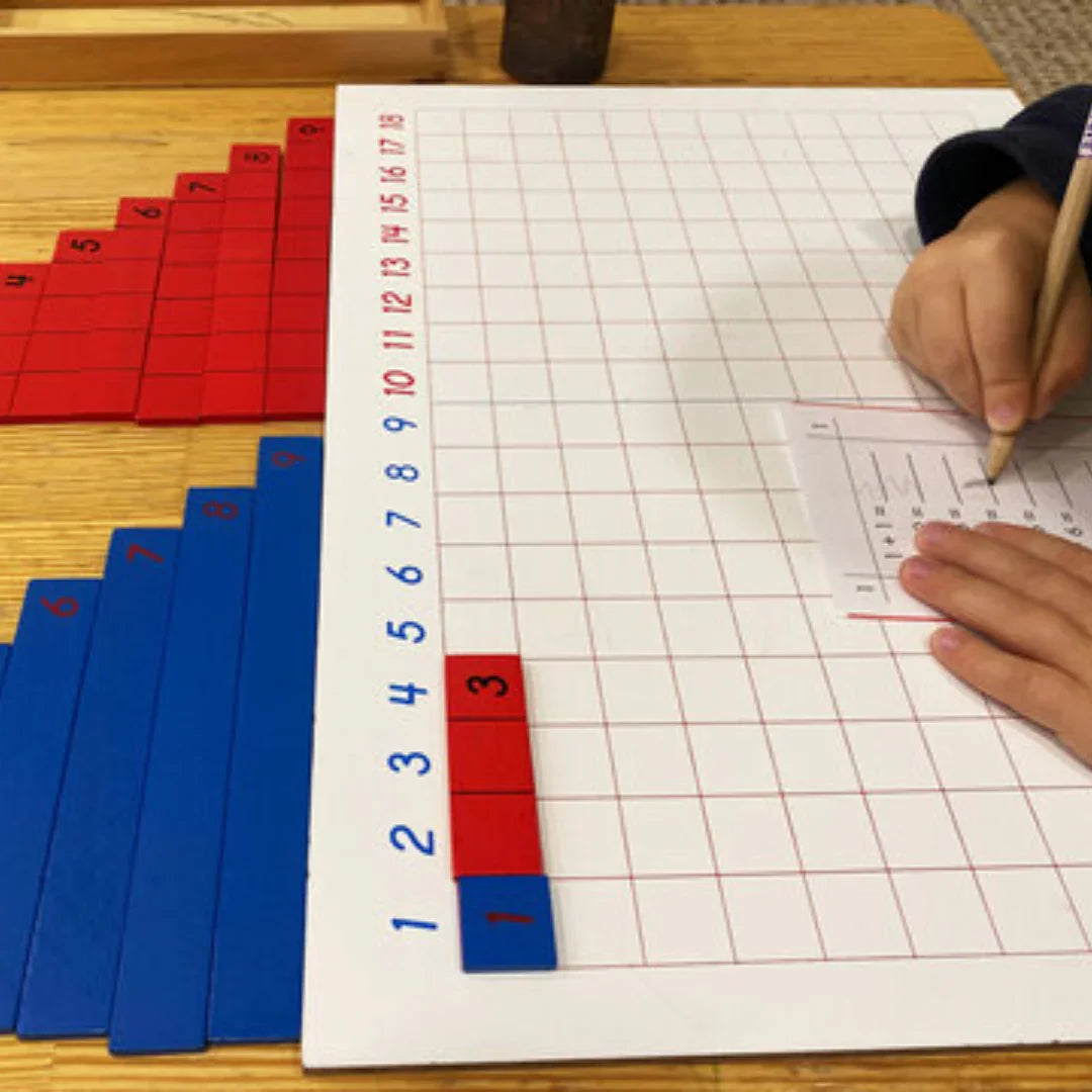 Montessori Math - The Addition Strip Board: A Hands-On Approach to Mastering Math - NESTA TOYS