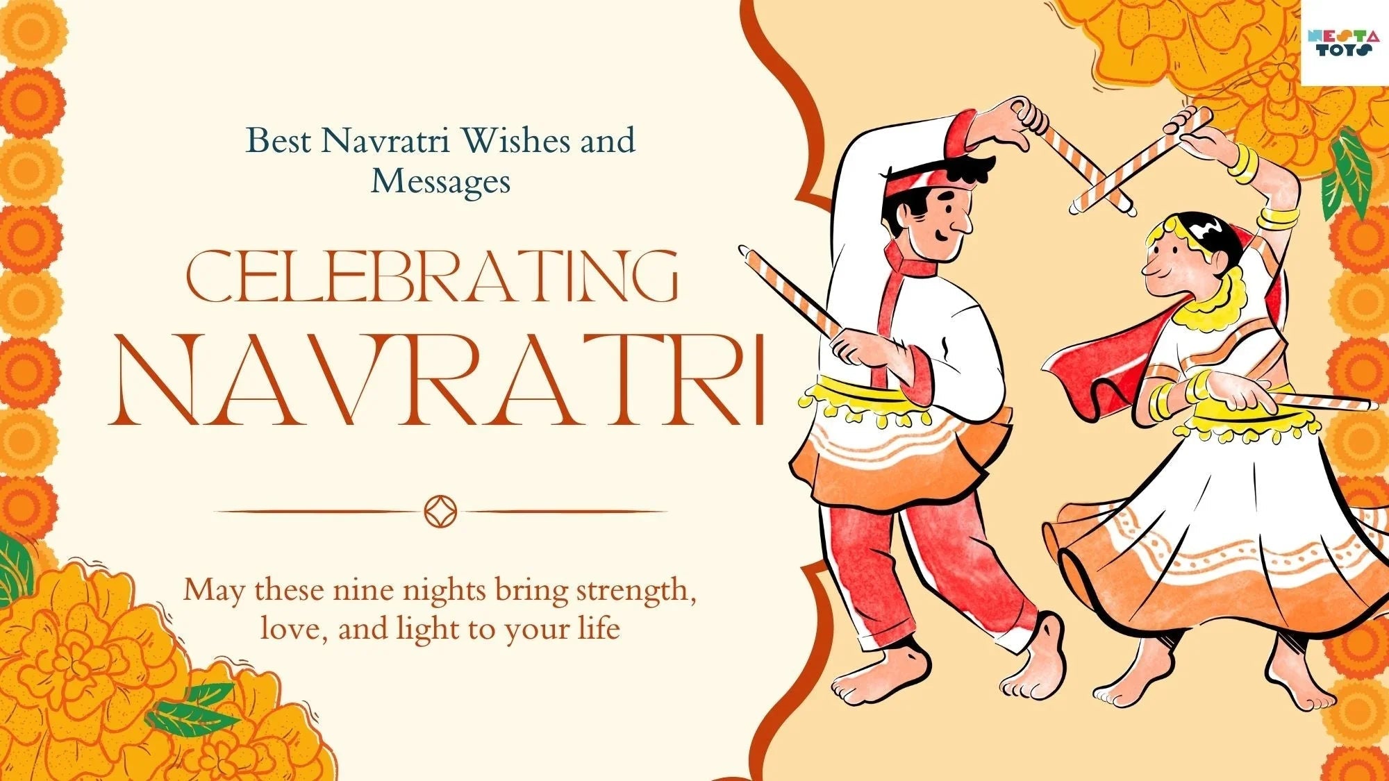 101+ Best Navratri Wishes and Messages for Family & Friends - NESTA TOYS