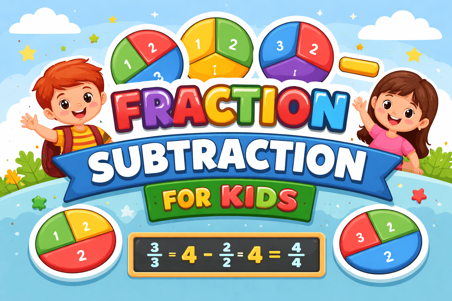 Fraction Subtraction for Kids: Simple Techniques for Elementary Students - NESTA TOYS