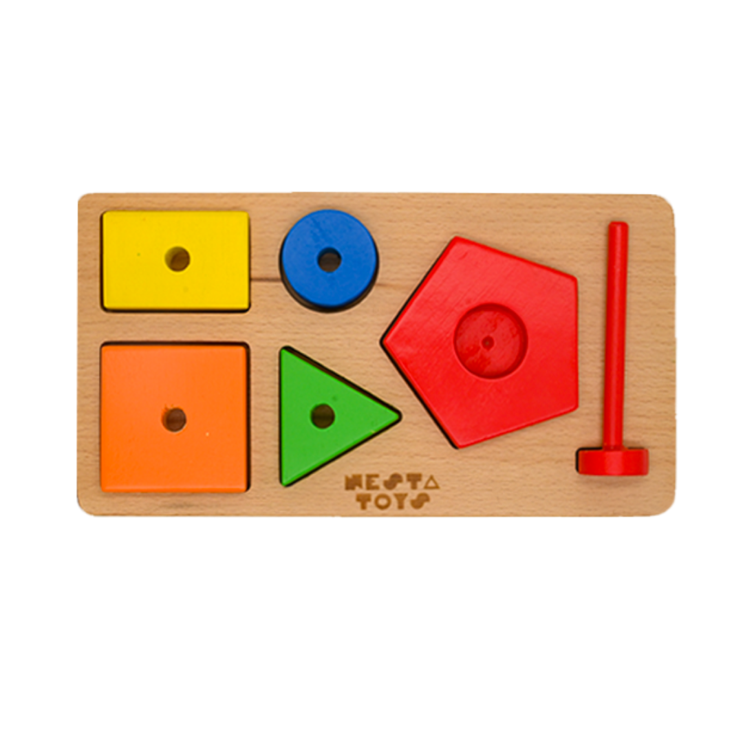 NESTA TOYS - Montessori Stacker | Shape Sorter - nestatoys
