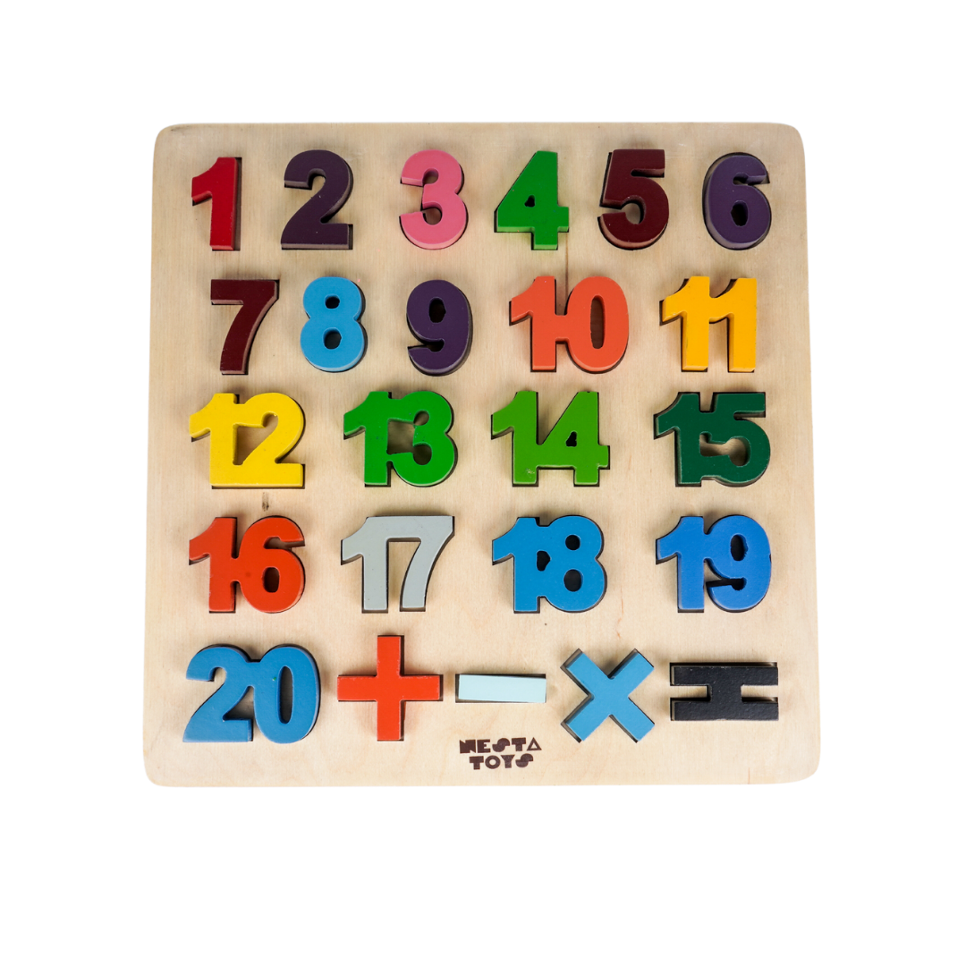 Wooden number sales toys