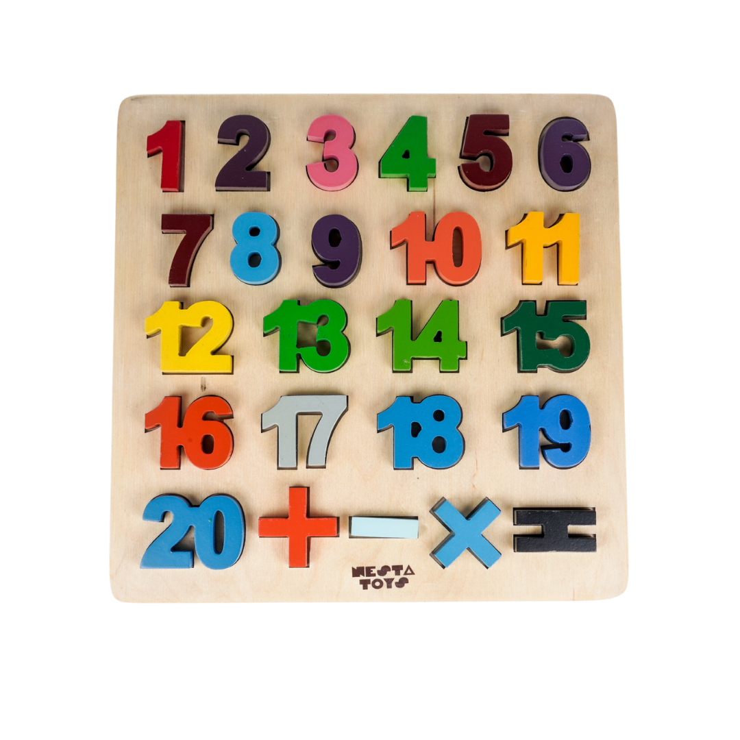 NESTA TOYS Wooden Number Puzzle Toys