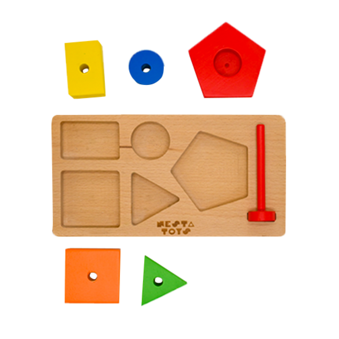 NESTA TOYS - Montessori Stacker | Shape Sorter - nestatoys