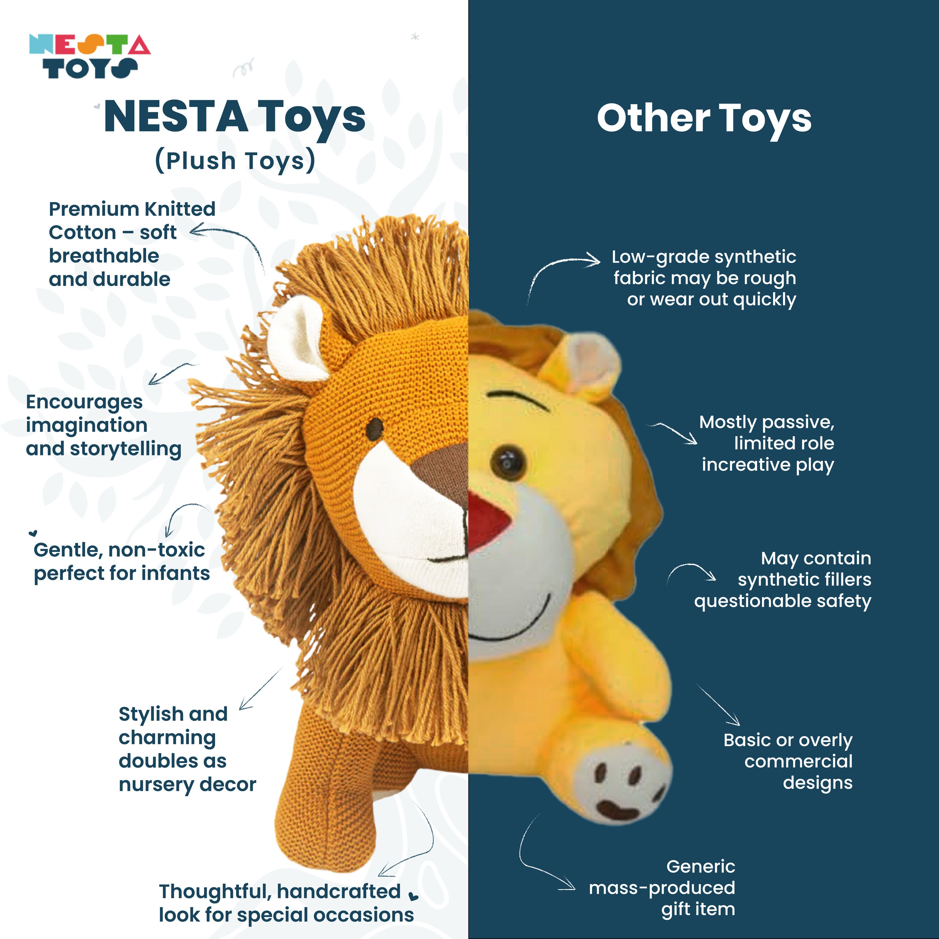 Knitted Cotton Soft Toy Doll