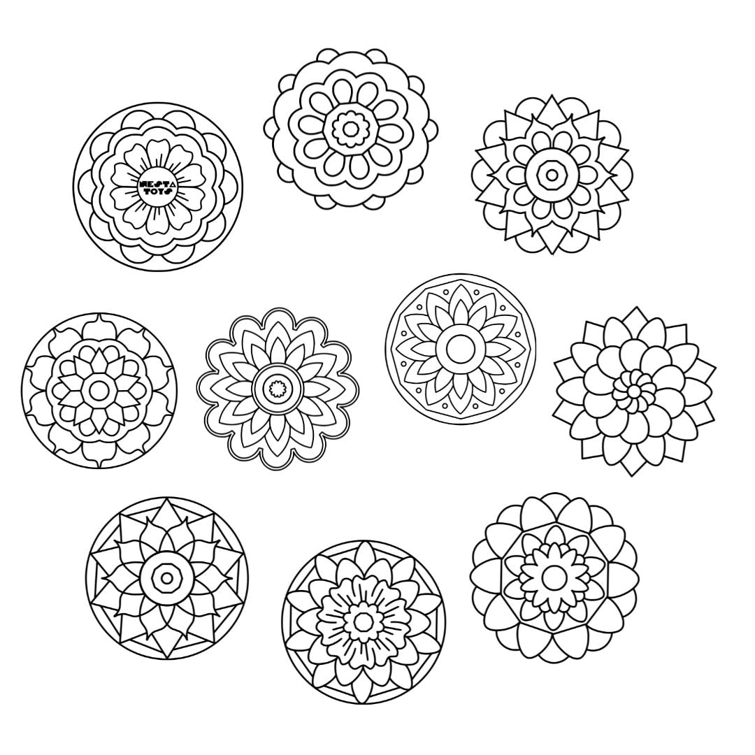DIY Fridge Magnet - Mandala Art