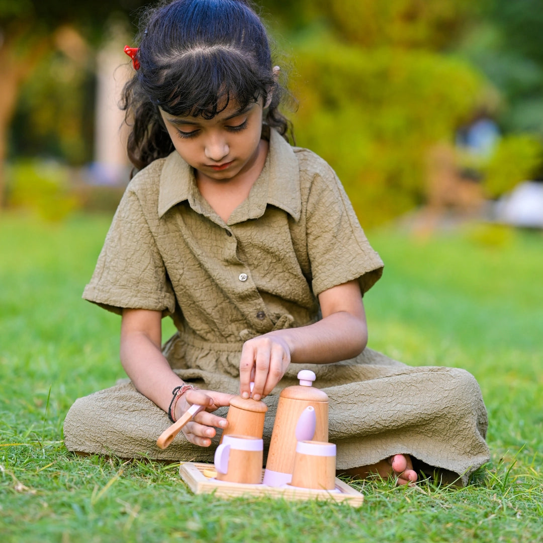 Wooden Tea Set Toy (10 Pcs) - nestatoys
