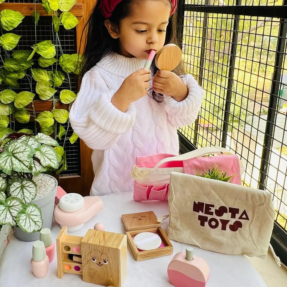 NESTA TOYS - Wooden Makeup Set Toy (12 Pcs)