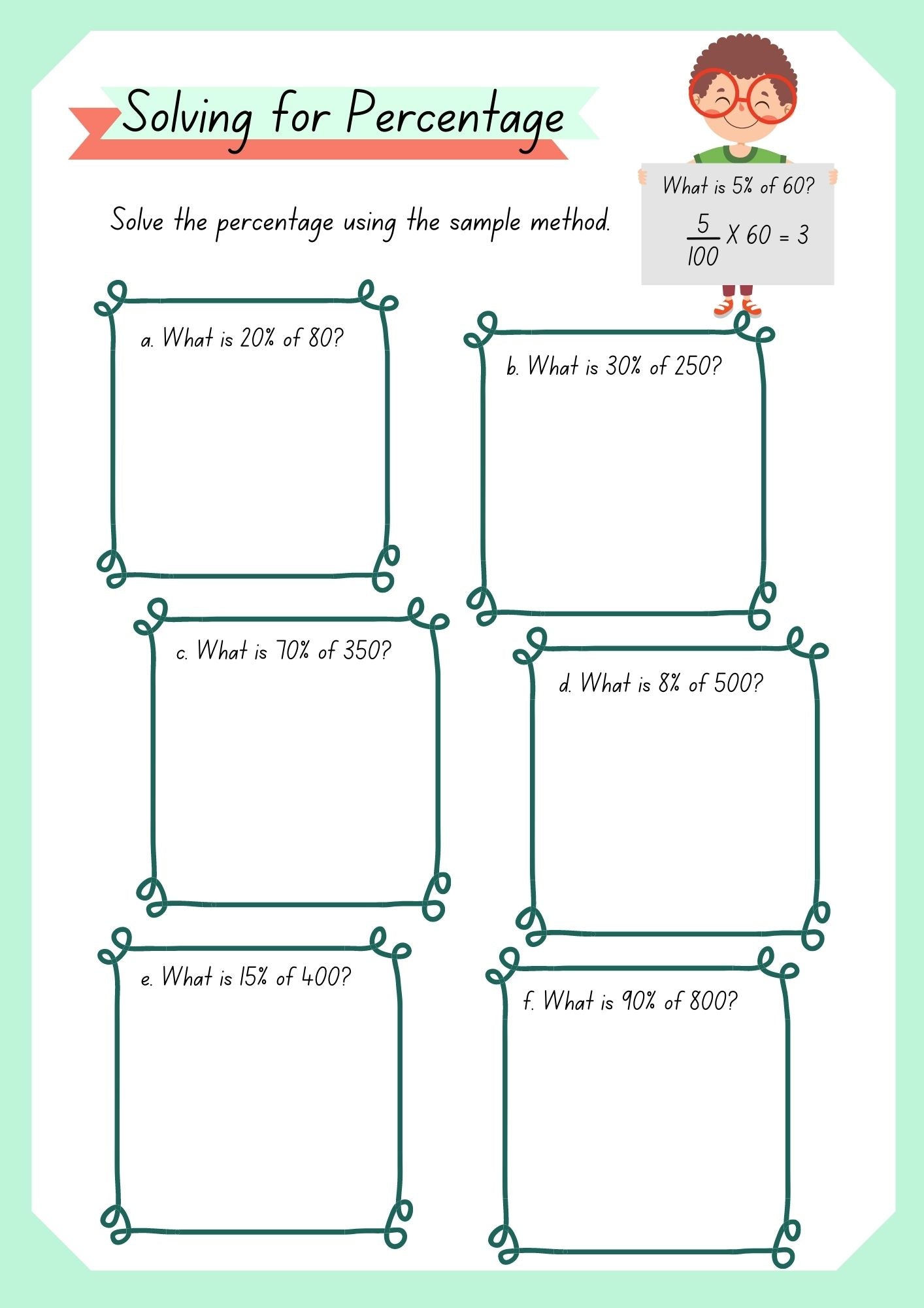 Solving for Percentage