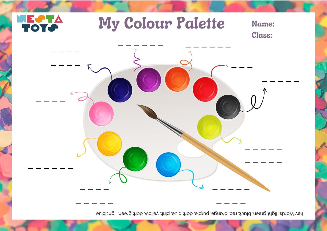 My Colour Palette Activity Sheet