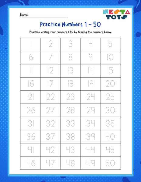 Practice Numbers 1-50