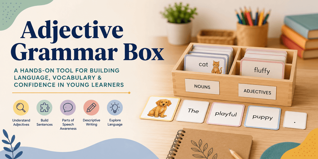 Adjective Grammar Box in Montessori Education: Purpose, Benefits, Classroom Applications, and Follow-Up Activities - NESTA TOYS