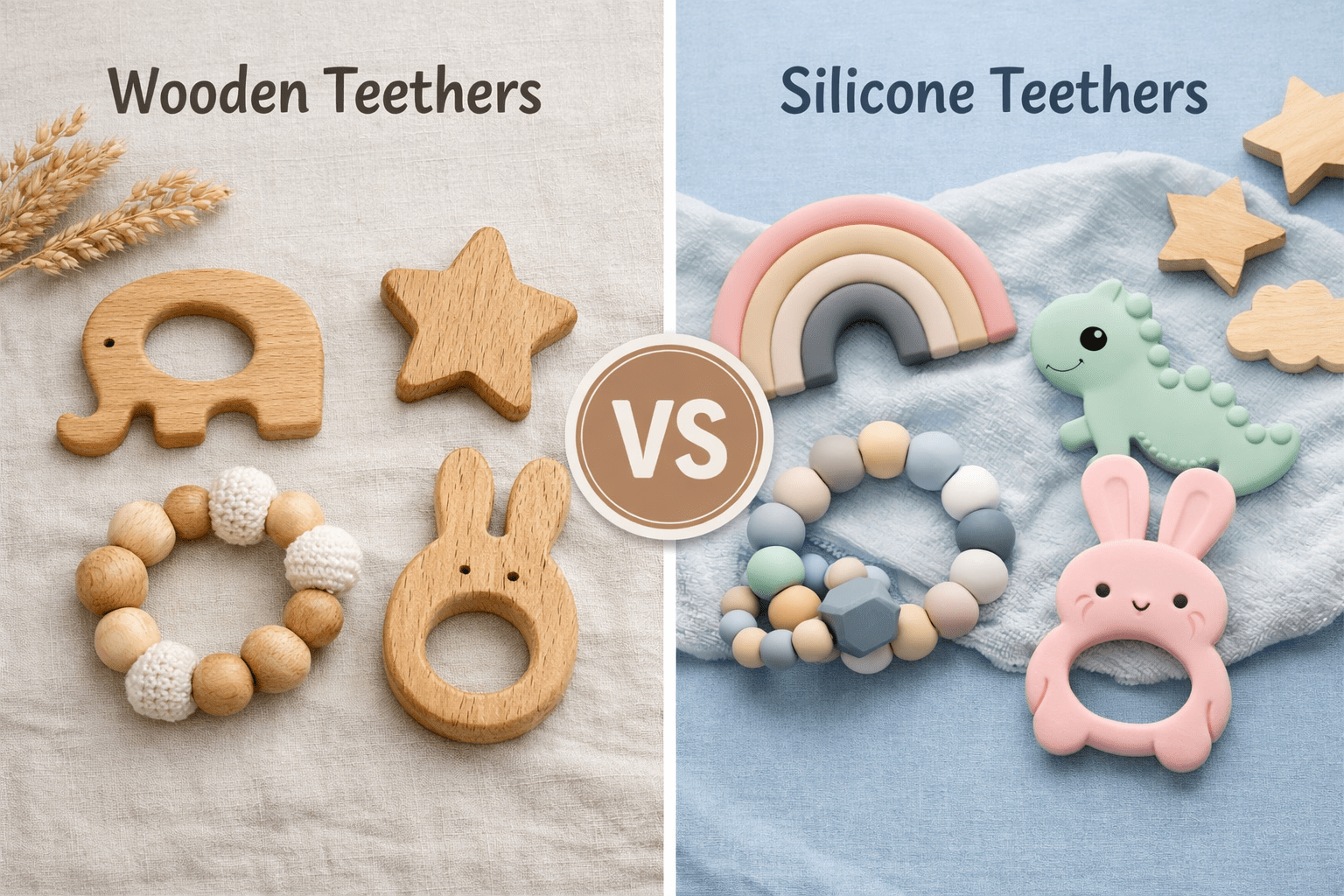 Wooden Teethers vs. Silicone Teethers - NESTA TOYS