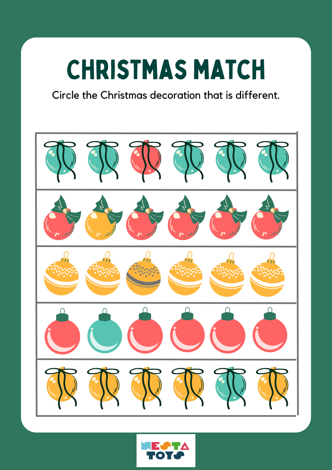 Christmas Theme Activity Sheets for Kids