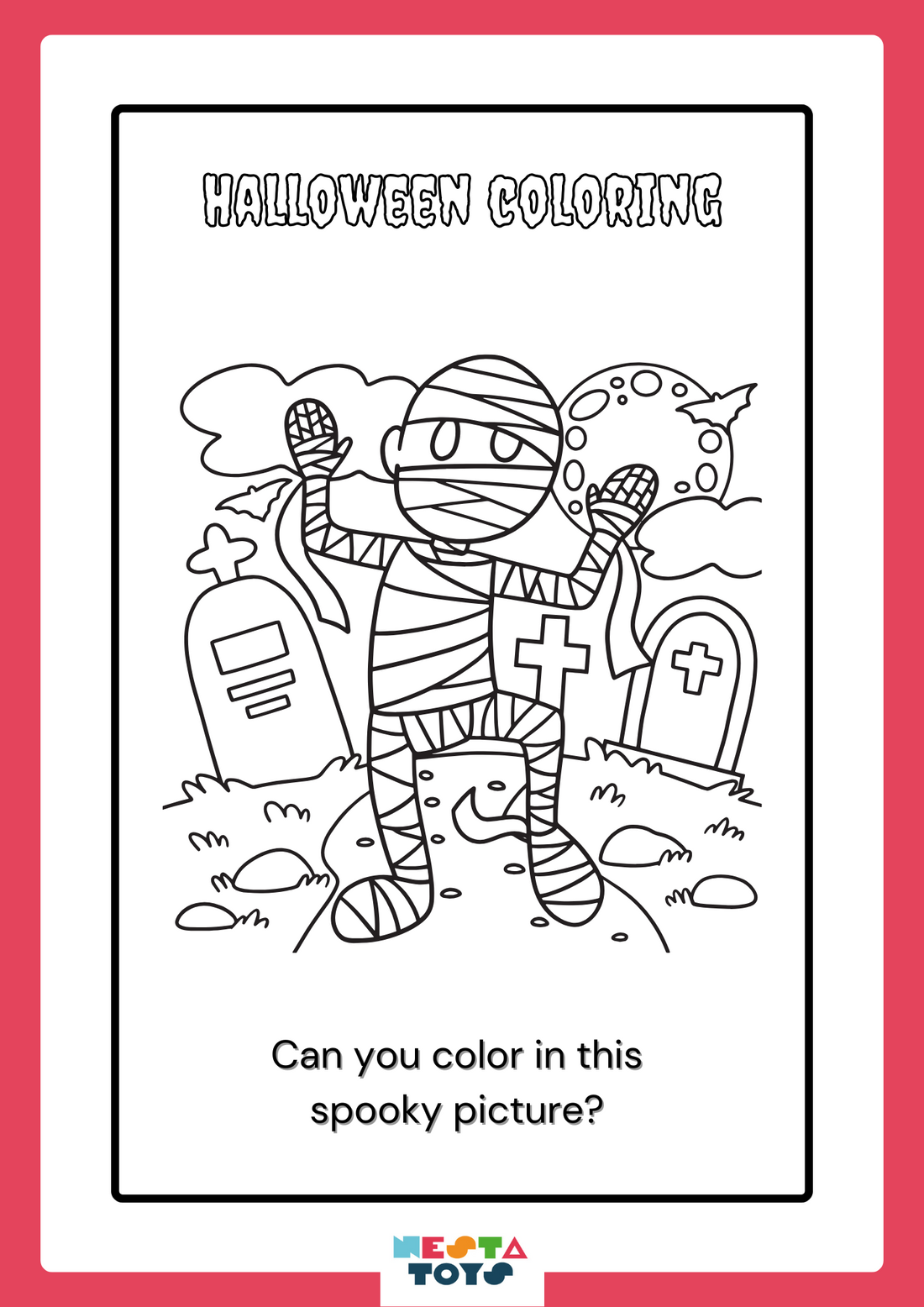 Halloween Coloring Book, Halloween activity sheet, printable for kids, math activity sheet, English activity sheet