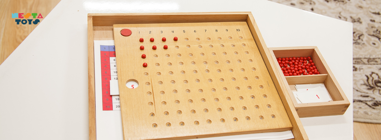 Multiplication Board Activity for Kids: Learn and Memorize Tables | Montessori Method