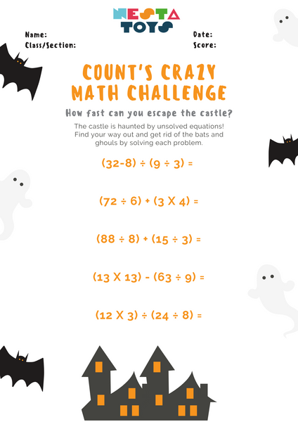 Count's Crazy Math challenge