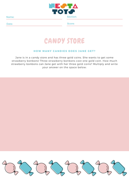 Candy Store Math Activity