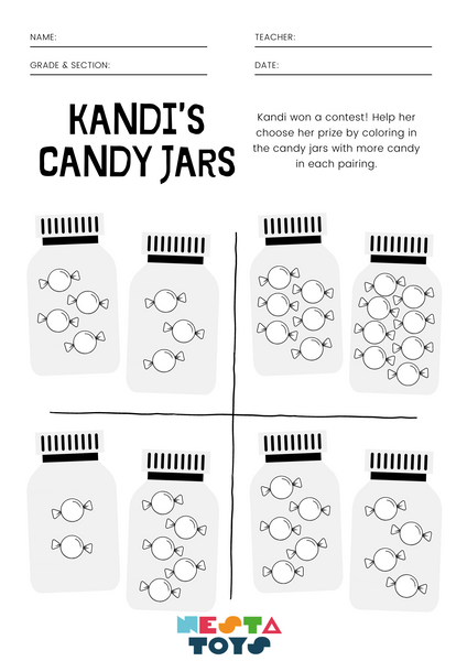 Kandi's Candy Jars - Coloring Activity Sheet