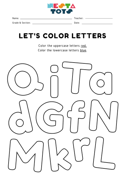Fun with Colors - Let's Color Letters