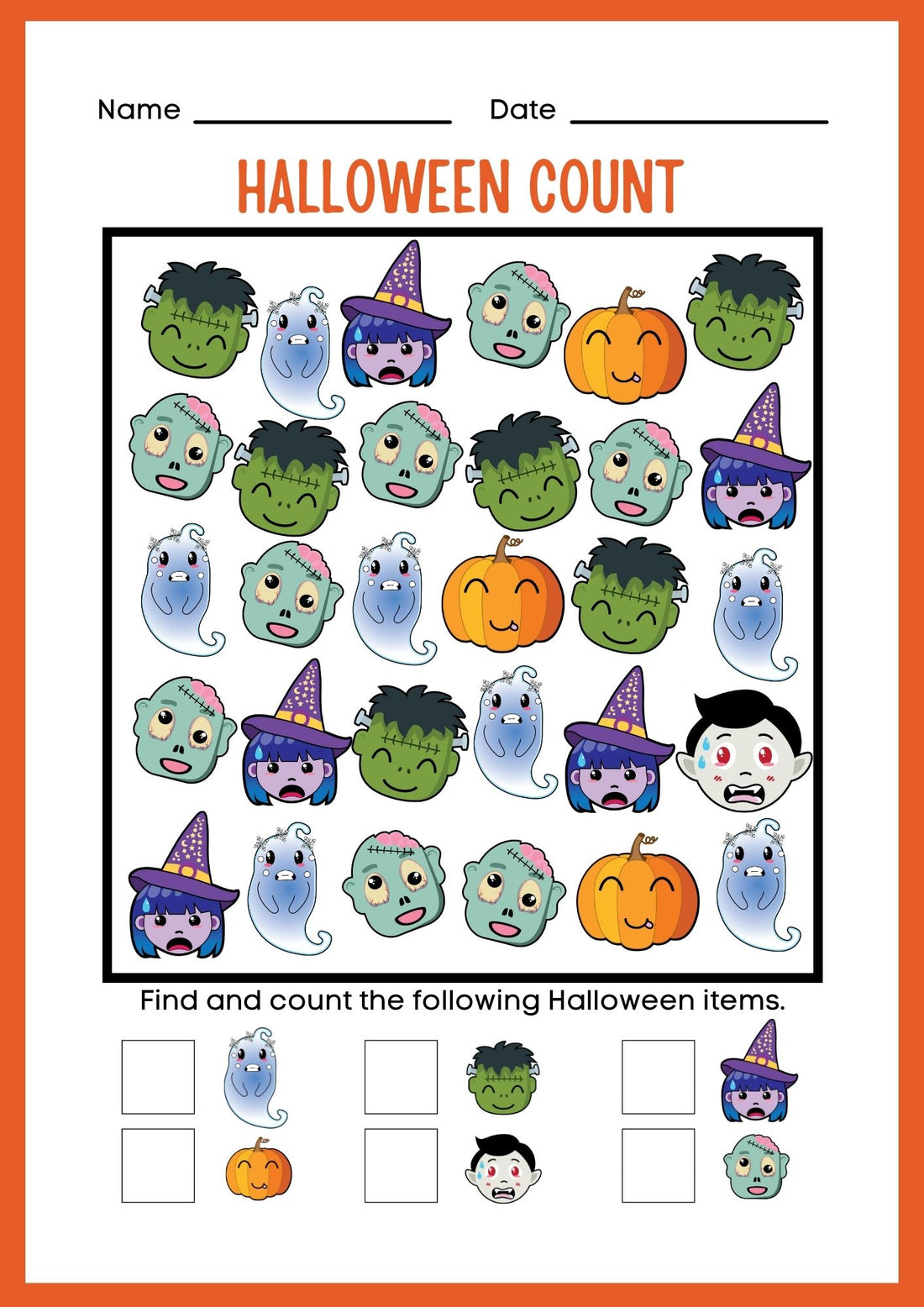 HALLOWEEN Coloring Book, HALLOWEEN activity sheet, printable for kids