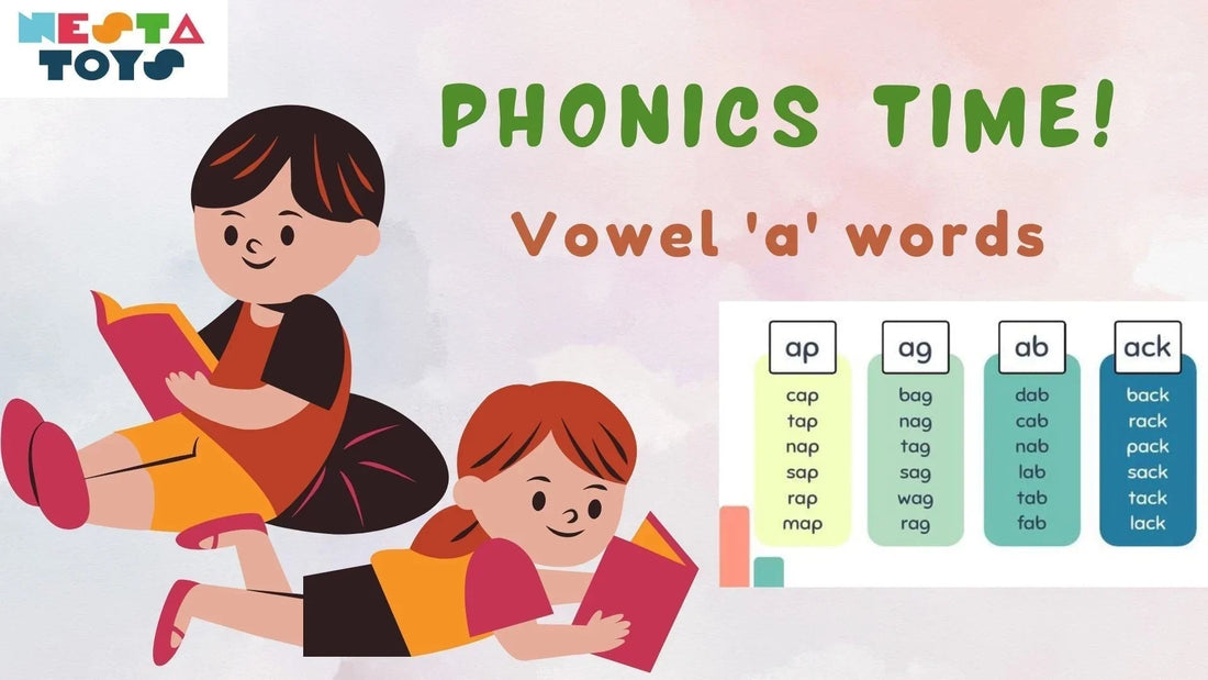 Learn To Read - Phonics - All "A" Words by Sound Type - NESTA TOYS