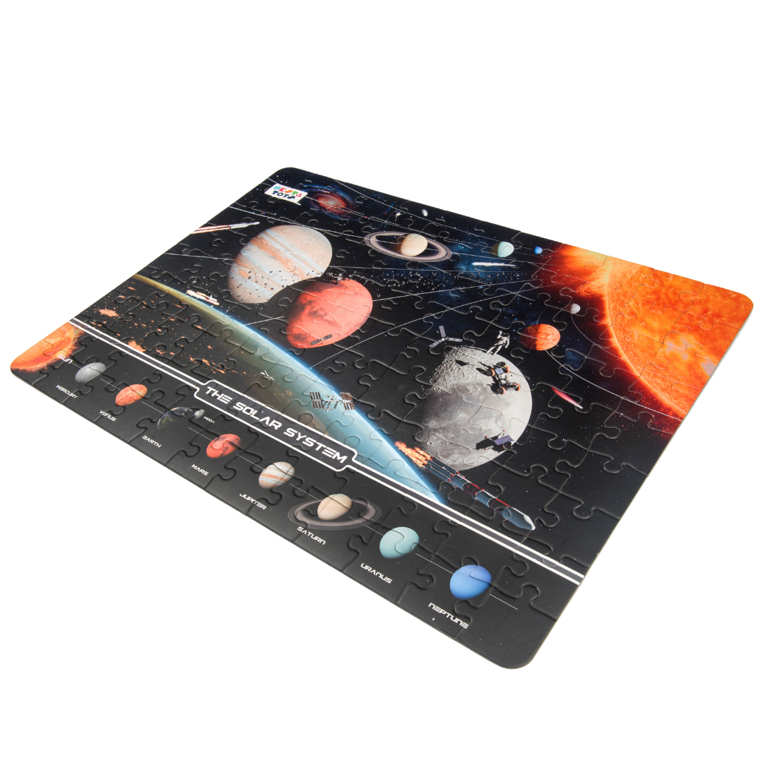 solar system puzzle for kids, 100 pcs jigsaw puzzle, educational toys, learning toys, nesta toys