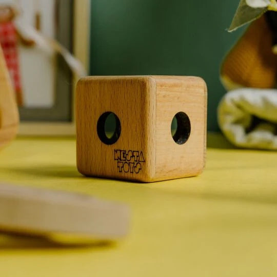 Wooden Cube Rattle