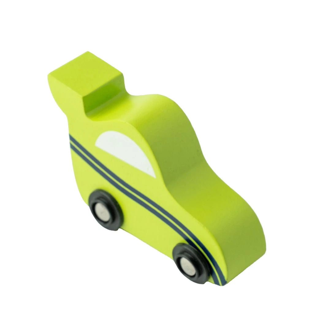 Wooden Car (3 Pcs) - Green, Orange, Purple