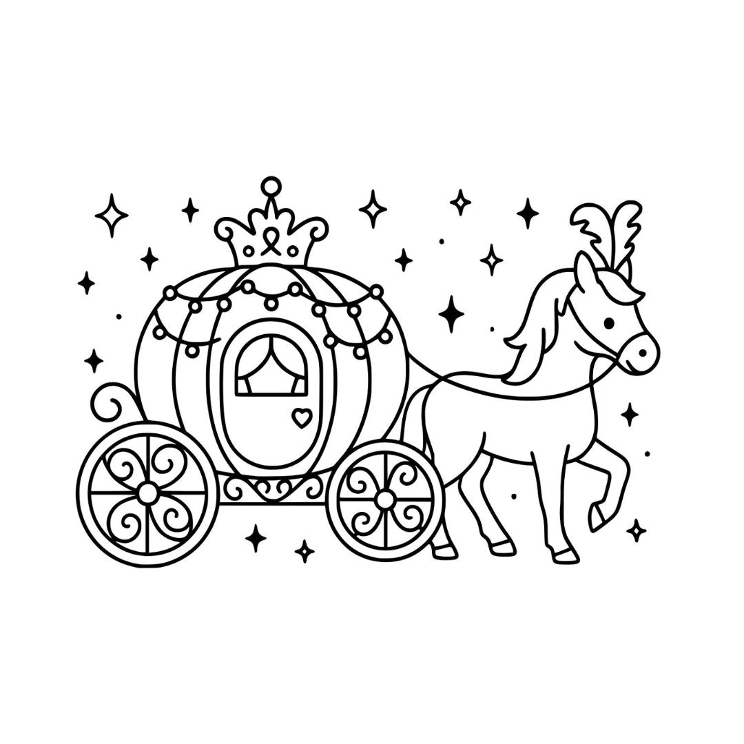 DIY Coloring Cotton Pouch for Kids– Princess Theme