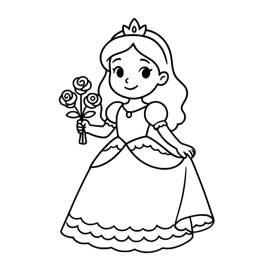 DIY Coloring Cotton Pouch for Kids– Princess Theme