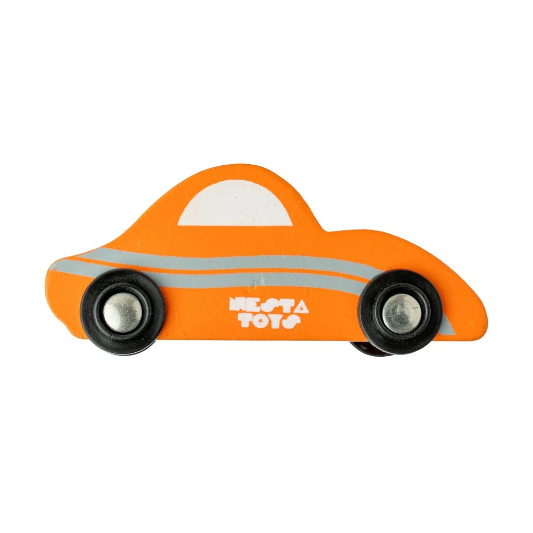 Wooden Car (3 Pcs) - Green, Orange, Purple