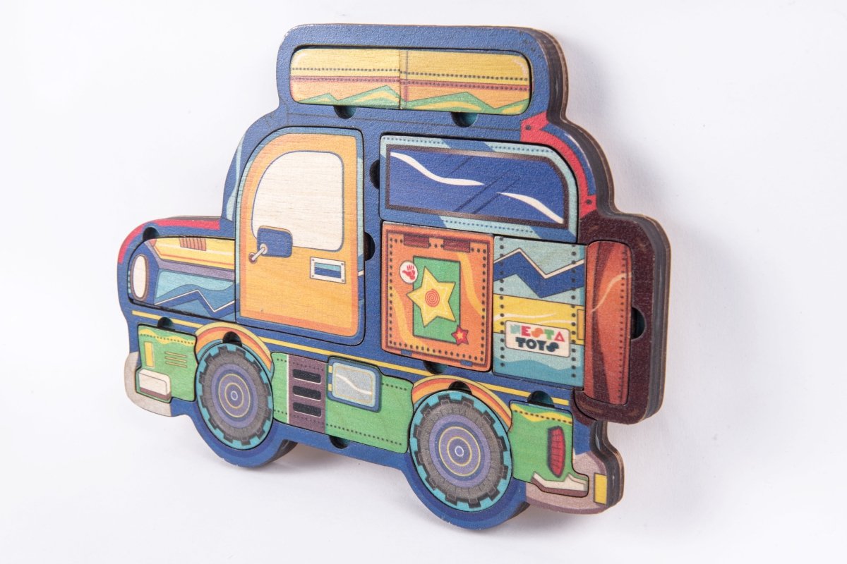 Wooden Car Puzzle - NESTA TOYS