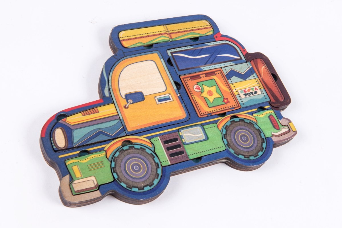 Wooden Car Puzzle - NESTA TOYS