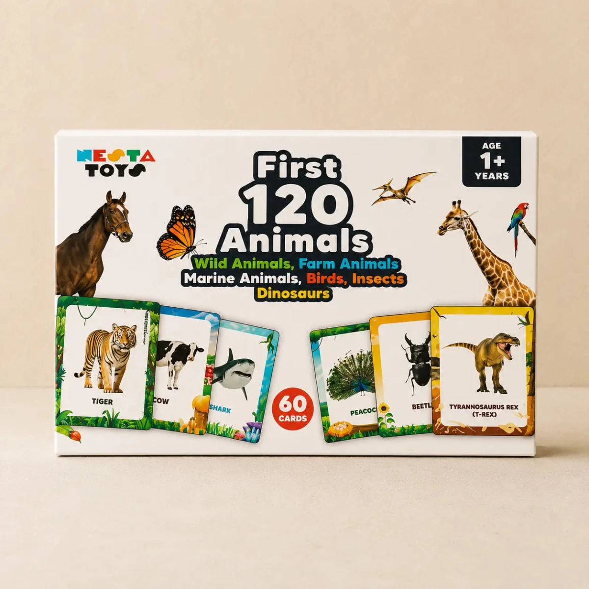 Animal Flashcards (120 Pictures) - NESTA TOYS