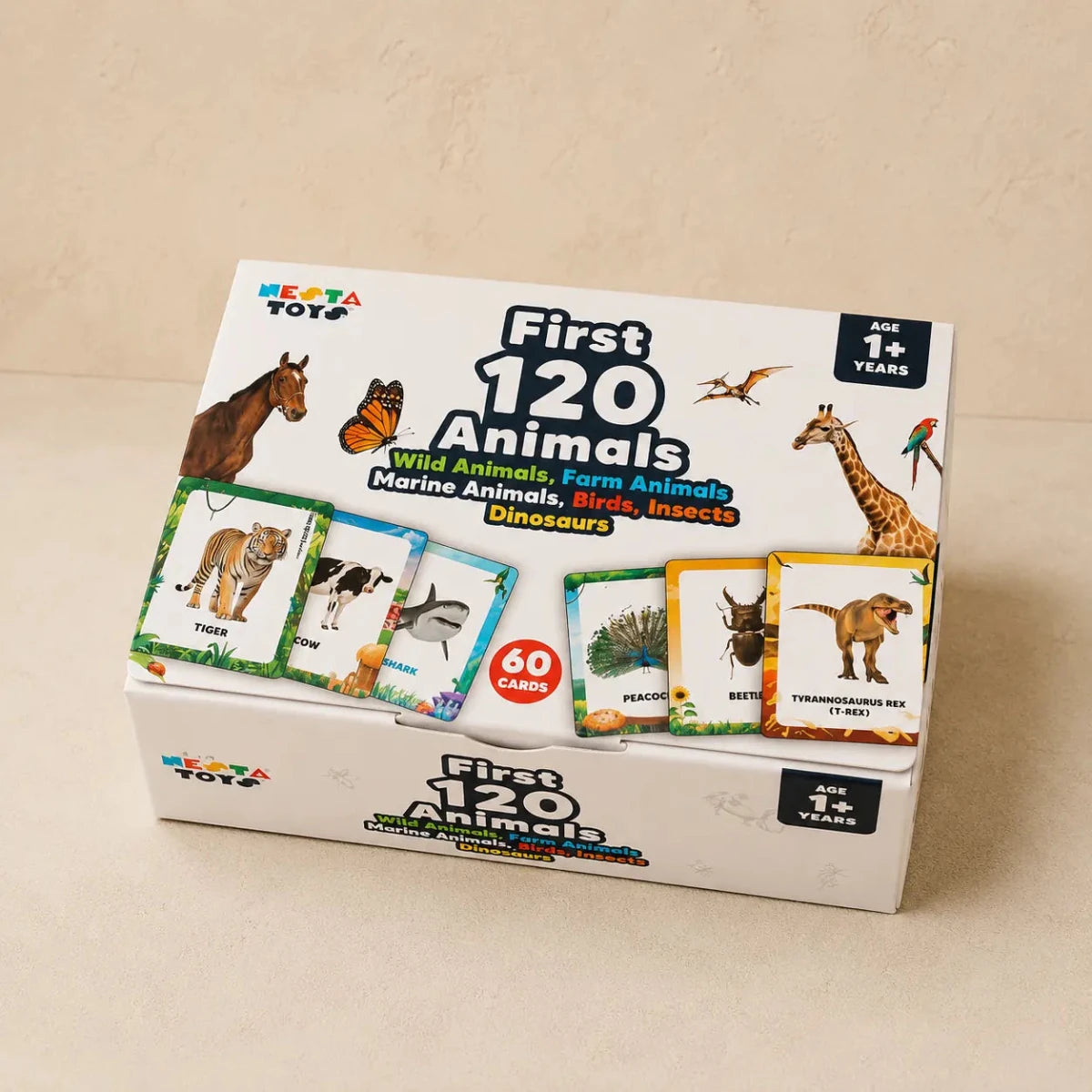 Animal Flashcards (120 Pictures) - NESTA TOYS