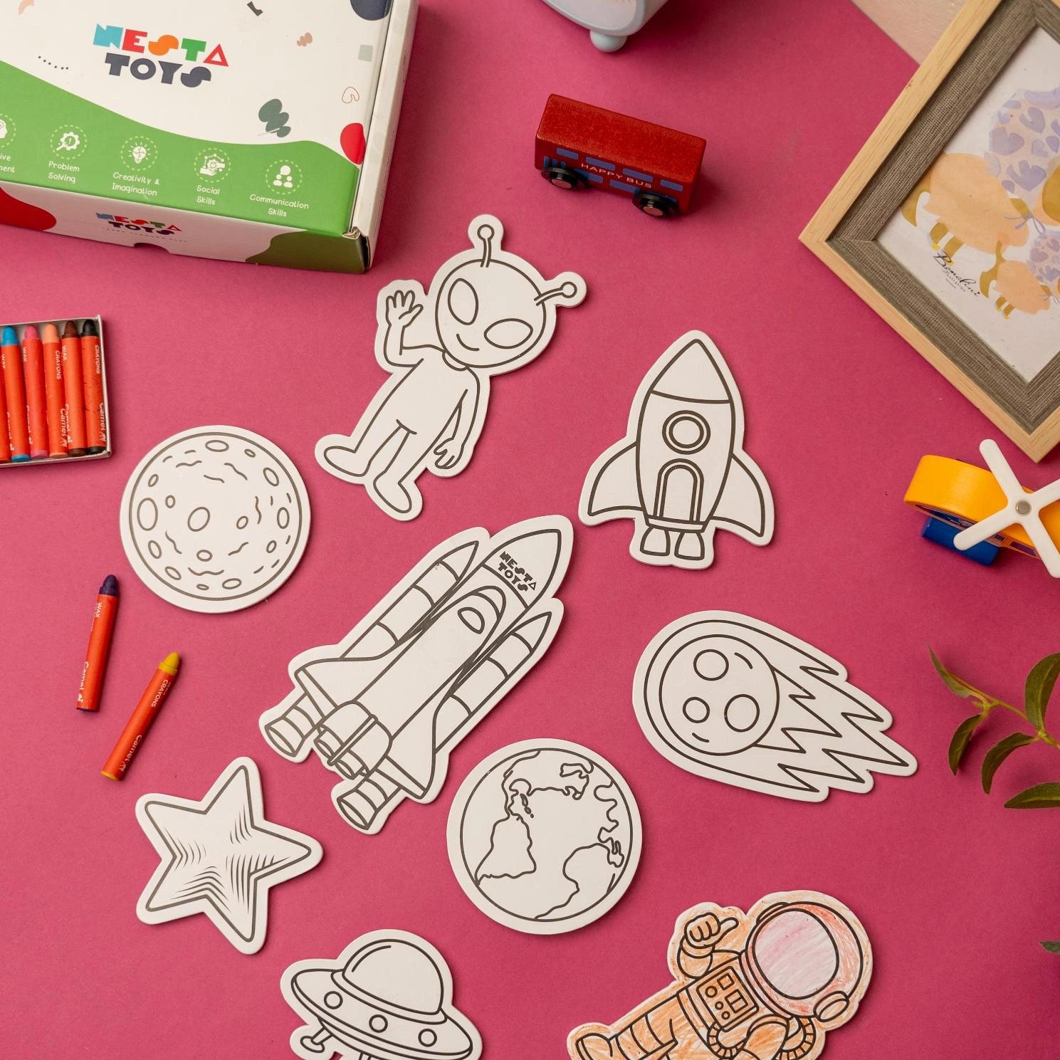 DIY Fridge Magnet - Space
