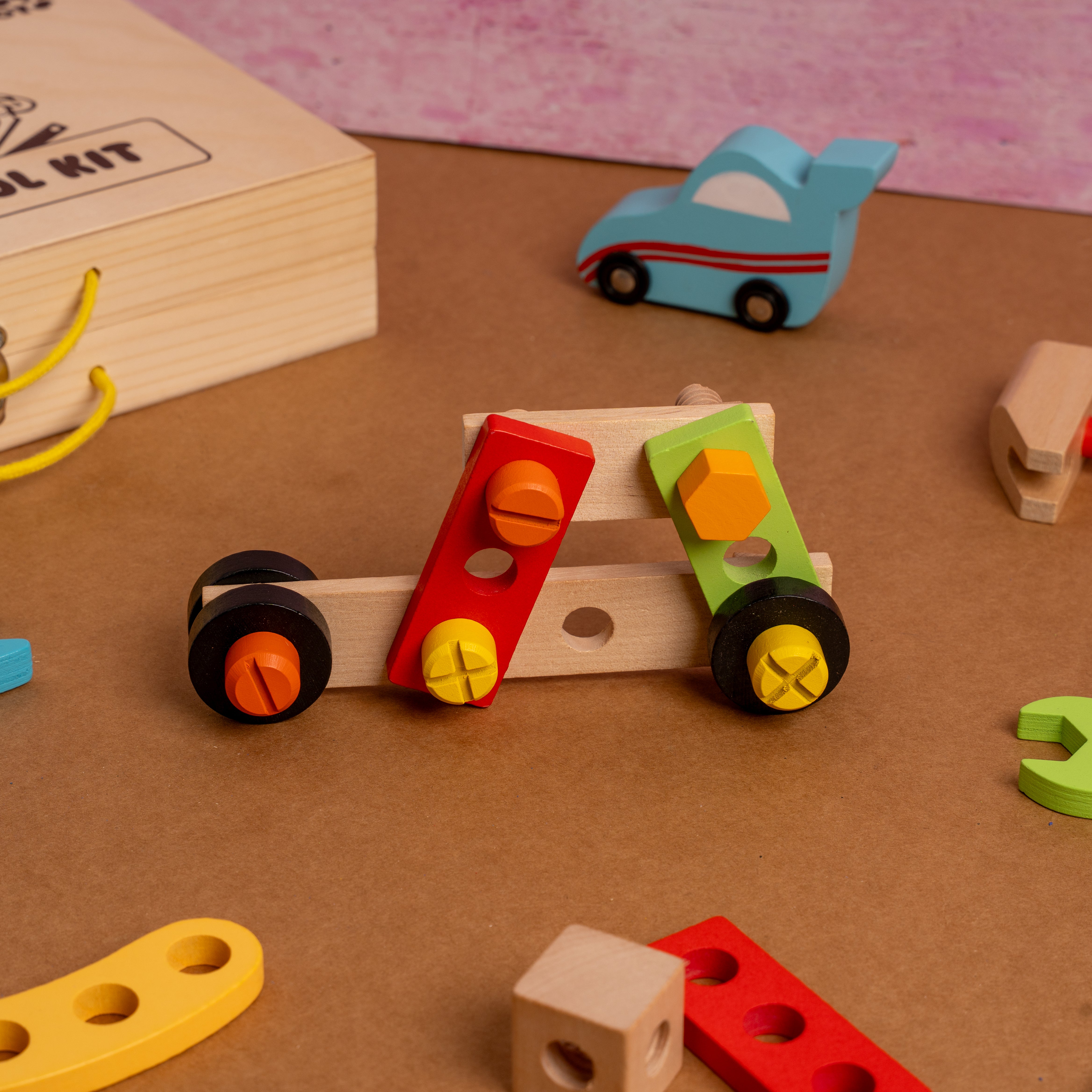 Wooden Tool Kit Without Box (39 Pcs)