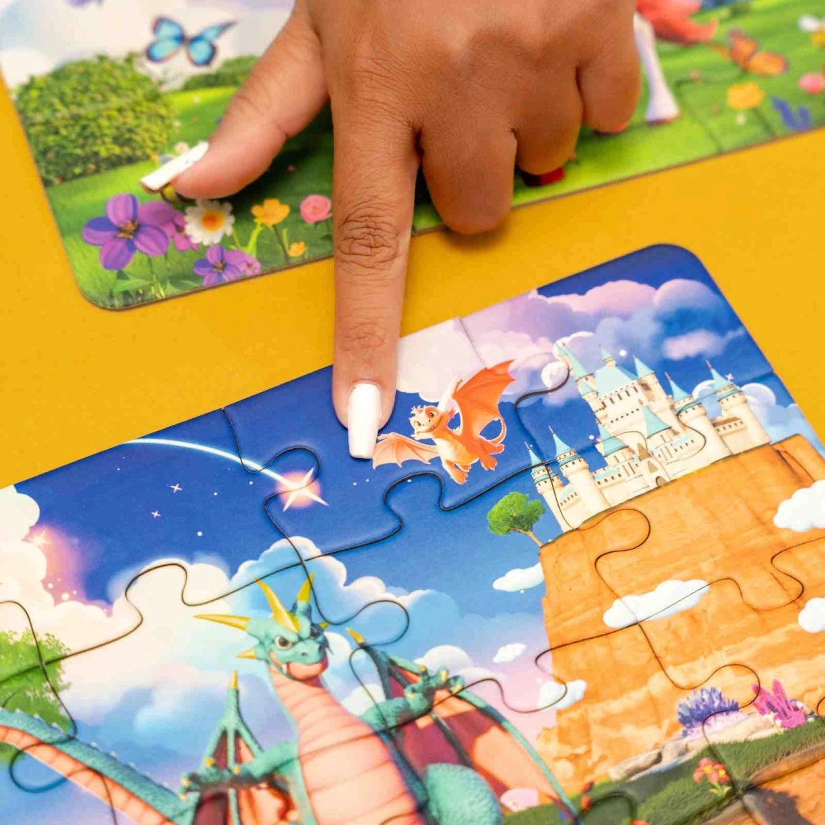 Enchantia - 4 in 1 Level Up & Learn Jigsaw Puzzle (9 Pcs - 20 Pcs) - NESTA TOYS