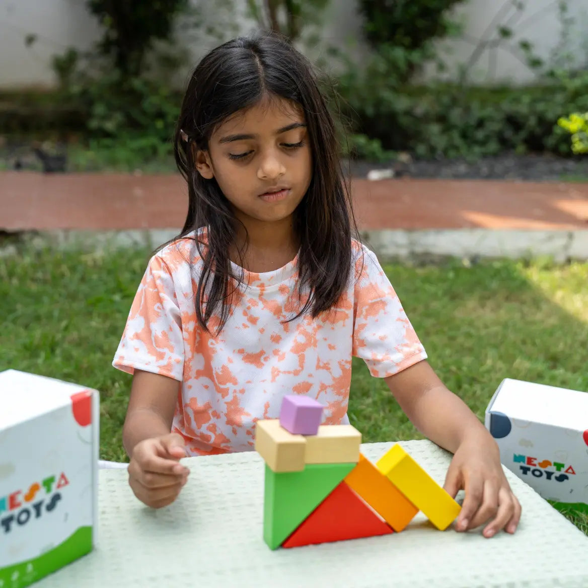 Wooden Building Blocks Toy Set for Babies