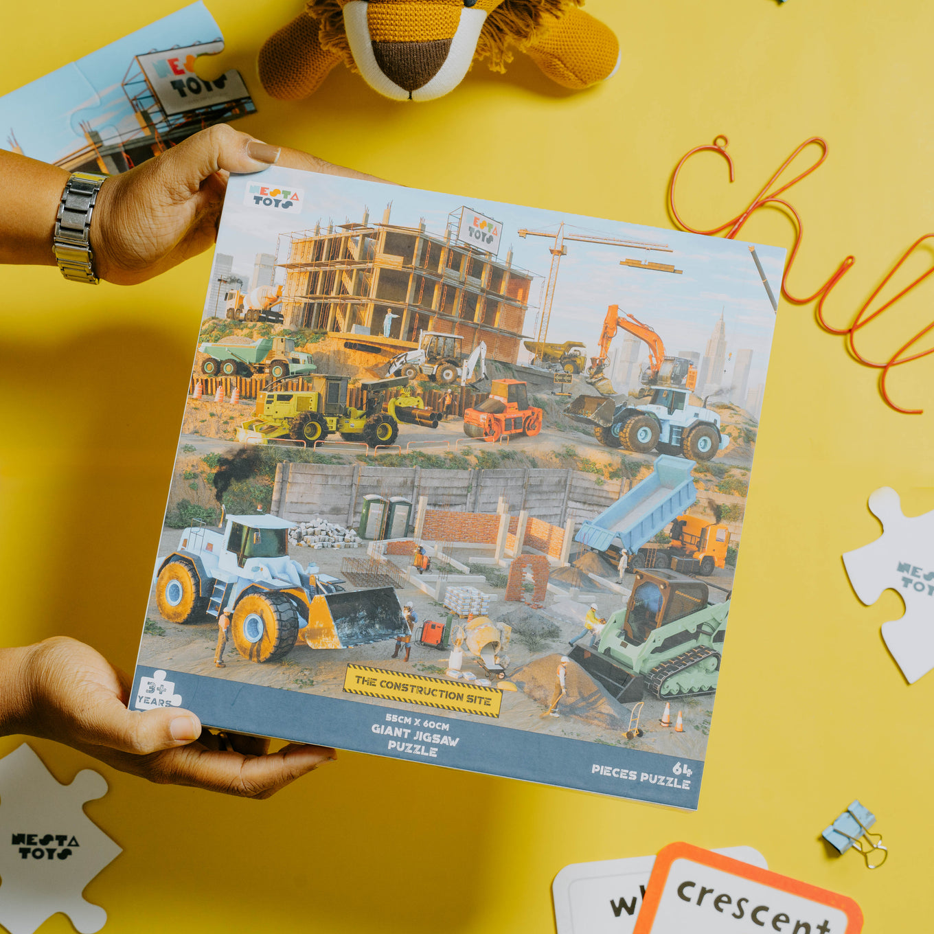 Construction Site Jigsaw Puzzle (64 Pcs) - nestatoys