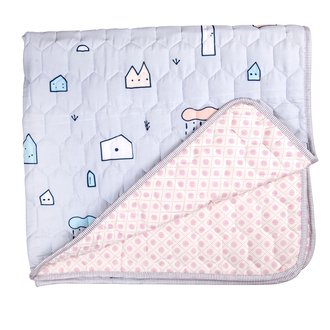 Cotton Play Mat for Babies & Toddlers | Soft & Breathable (150x135cm)