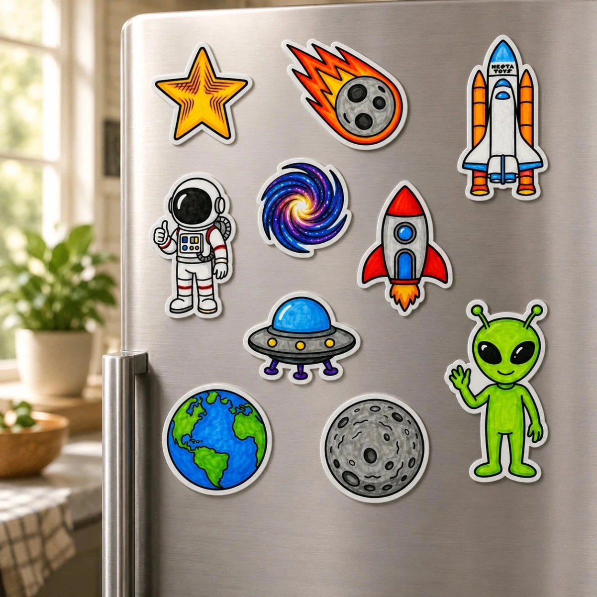DIY Fridge Magnet - Space - NESTA TOYS