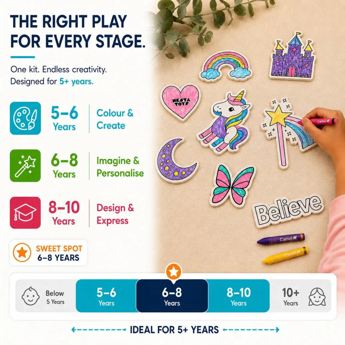 DIY Fridge Magnet - Unicorn - NESTA TOYS