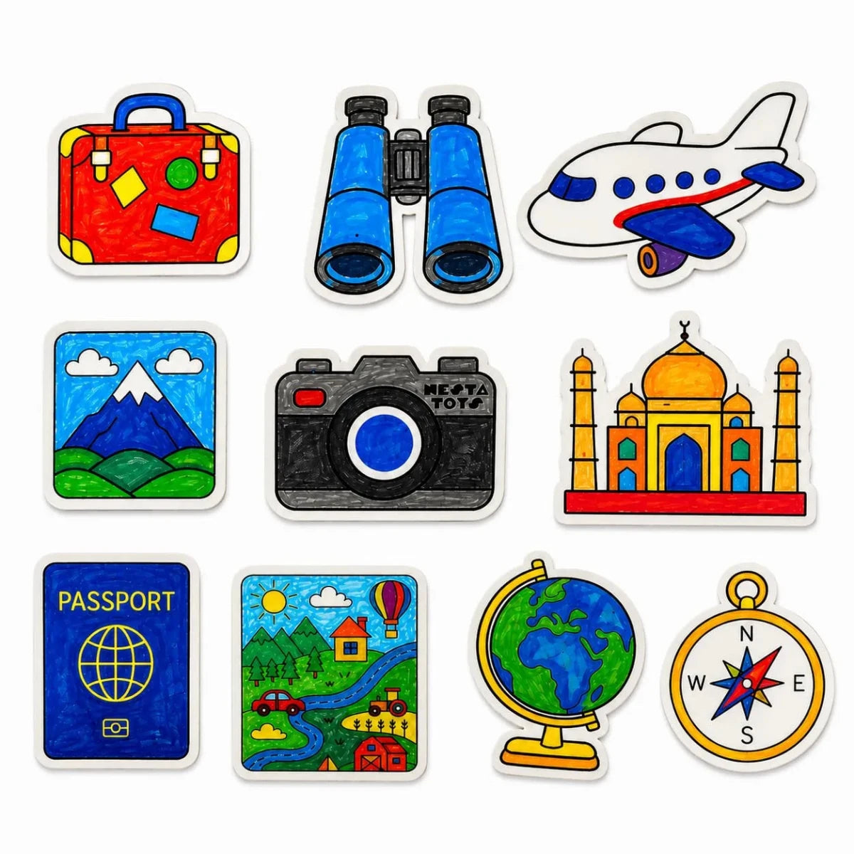 DIY Fridge Magnet - World Explorer - NESTA TOYS