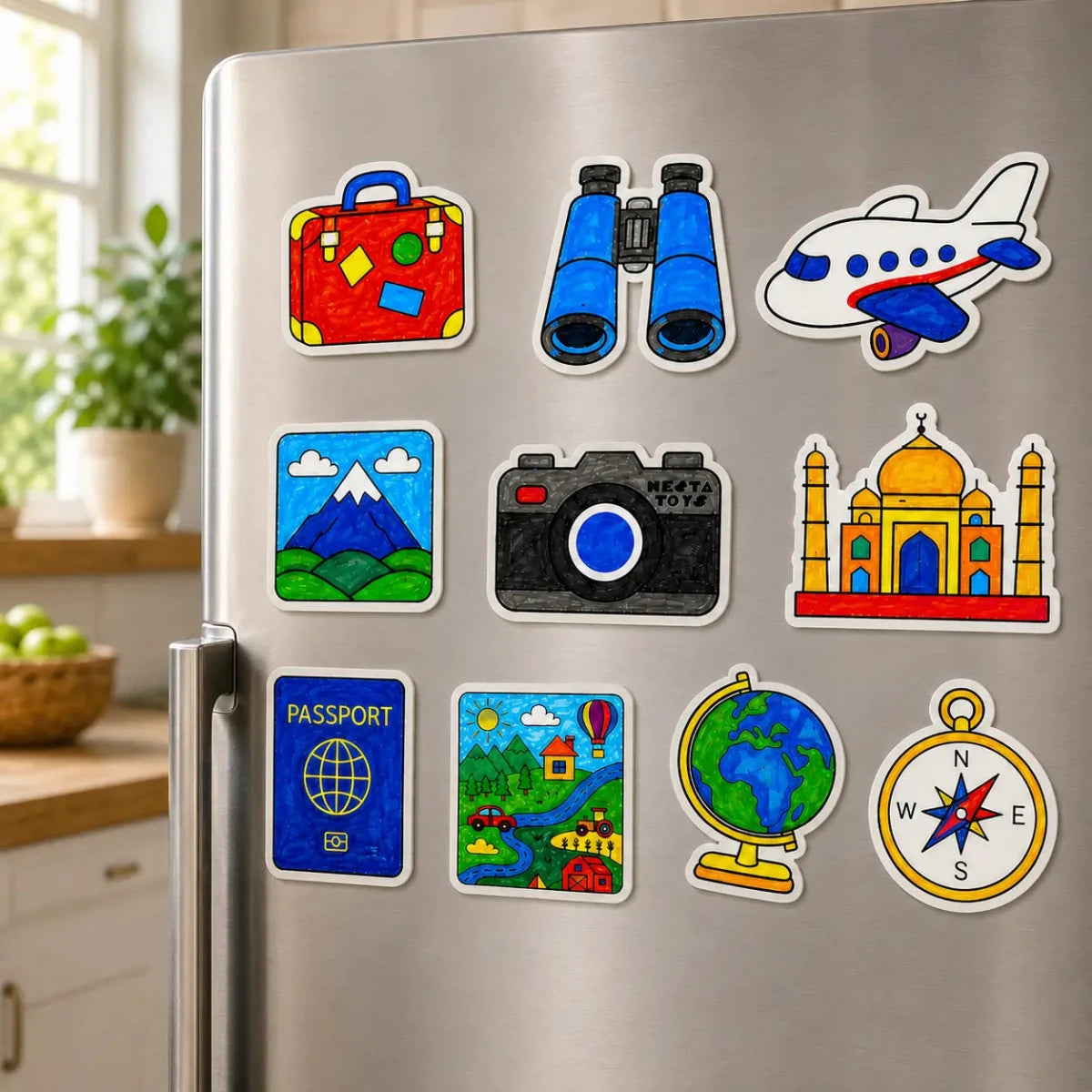 DIY Fridge Magnet - World Explorer - NESTA TOYS