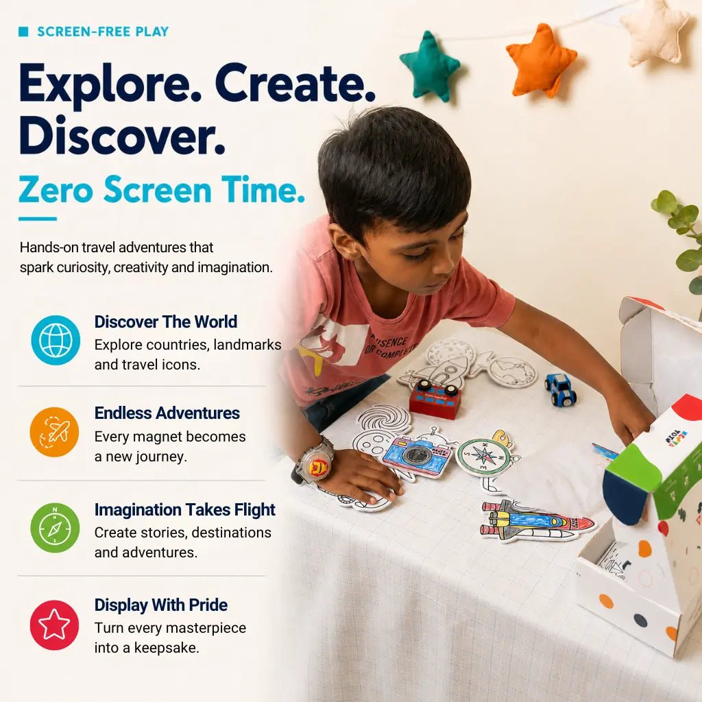 DIY Fridge Magnet - World Explorer - NESTA TOYS
