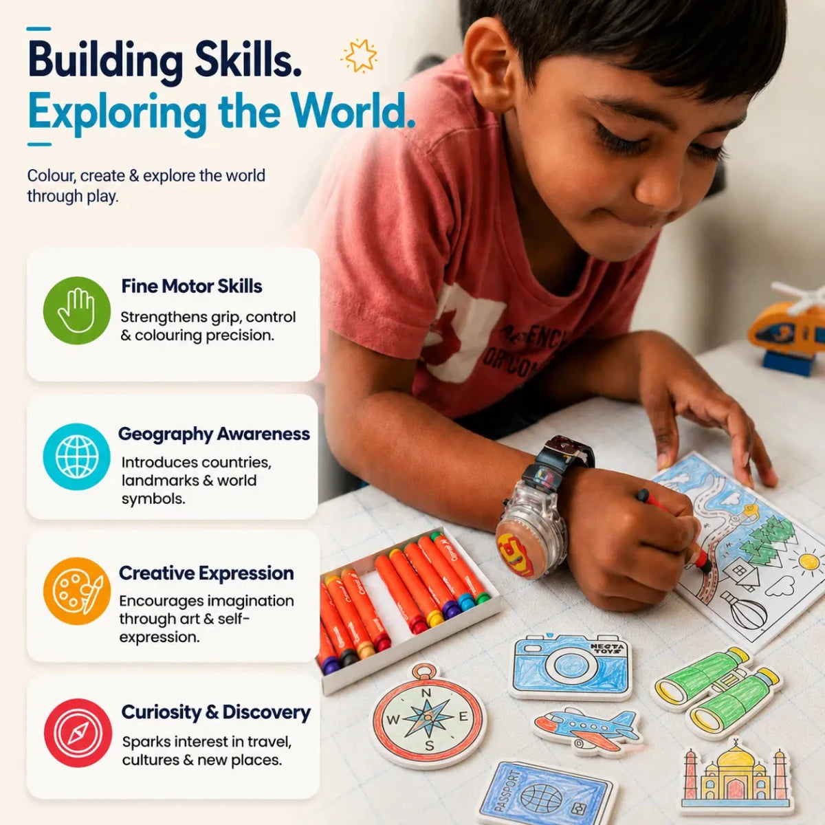 DIY Fridge Magnet - World Explorer - NESTA TOYS