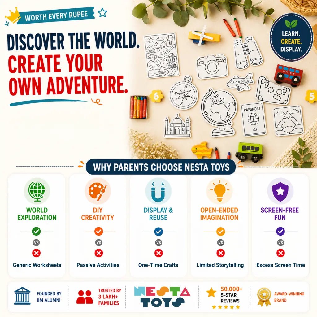 DIY Fridge Magnet - World Explorer - NESTA TOYS