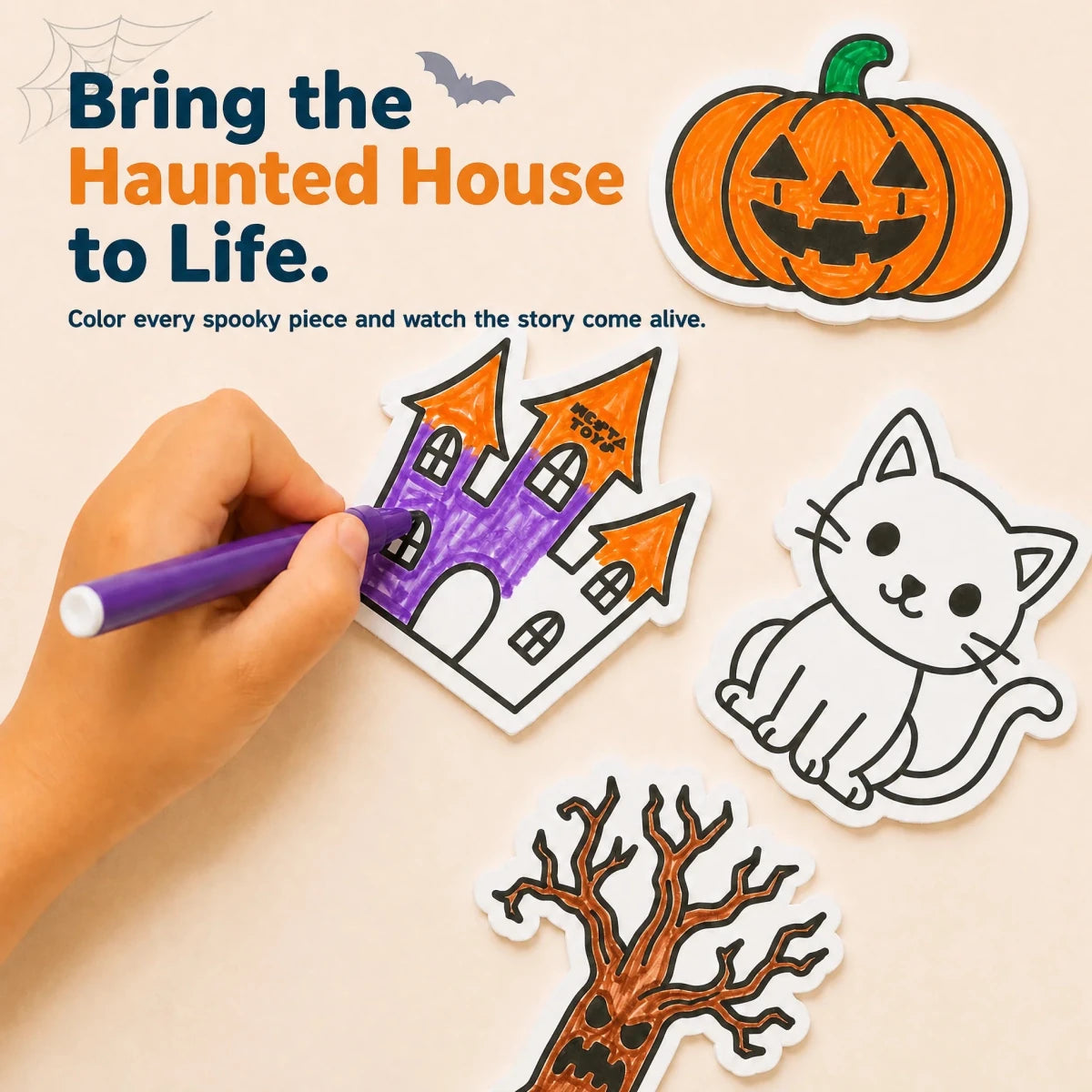 DIY Fridge Magnet (10 Pcs) - Haunted House - NESTA TOYS