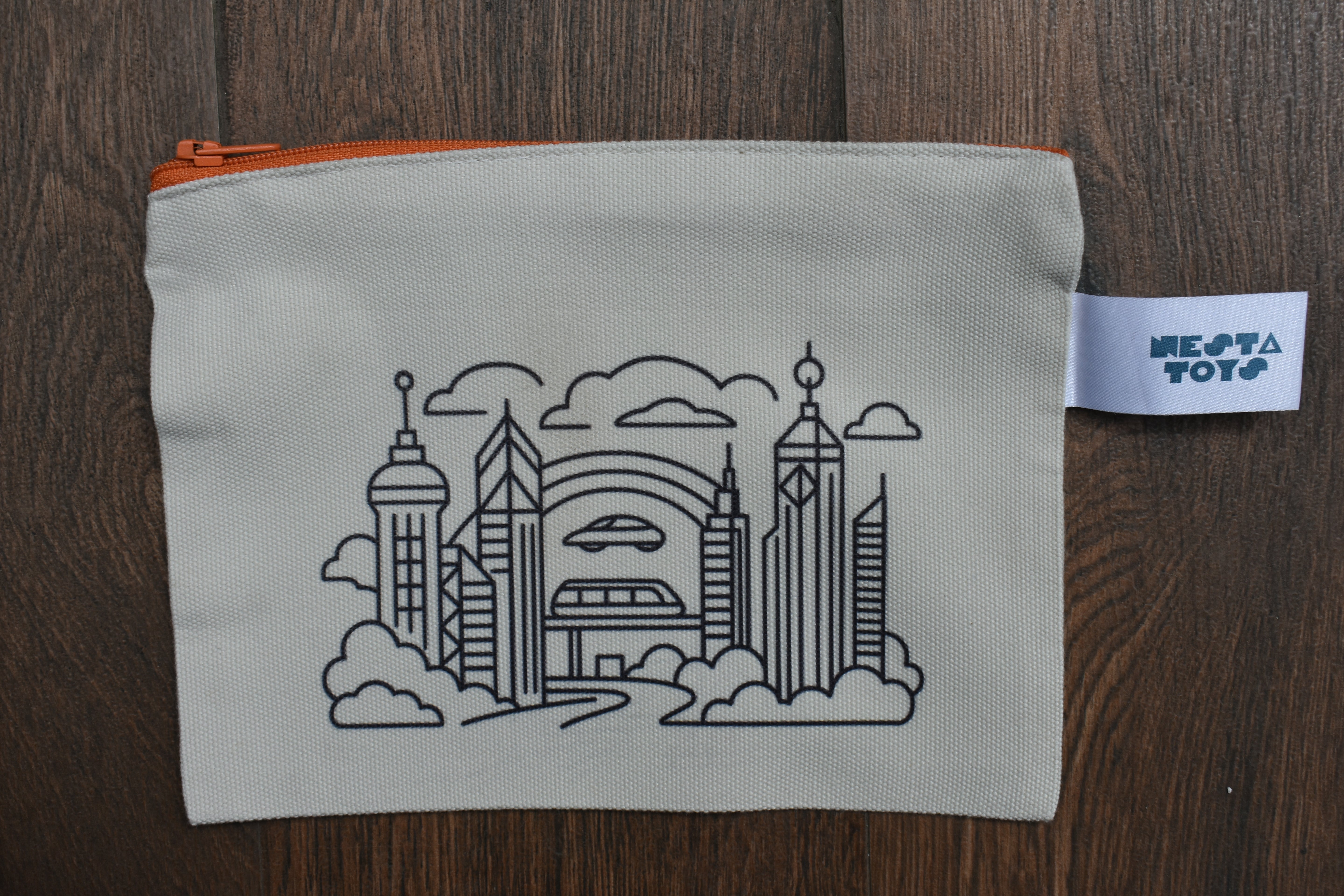 DIY Coloring Cotton Pouch for Kids– Robots and Future Tech